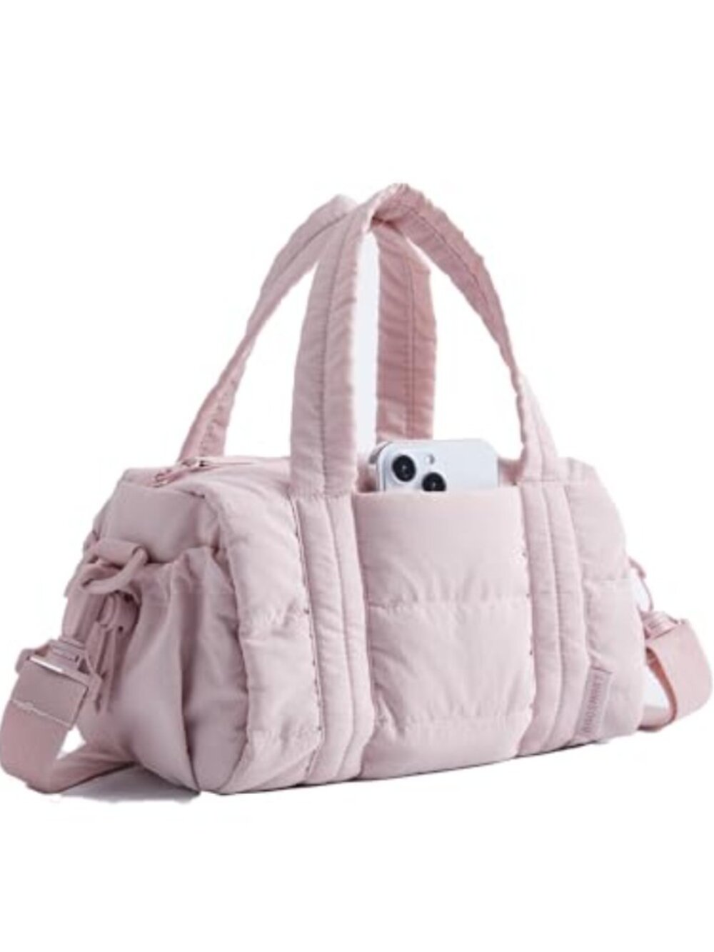 Quilted Mini Crossbody Gym Bag with Wet Pocket, Yoga Mat Bag, Travel Duffle